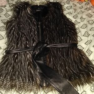 Faux fur vest